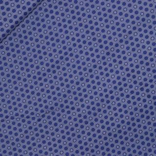 Baumwolle - kleine Wabe - royalblau
