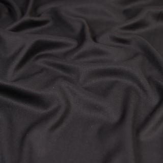 Flanell - Stretch - uni - schwarz