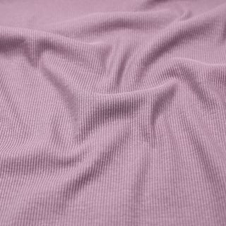 Rippenjersey - uni - mauve 