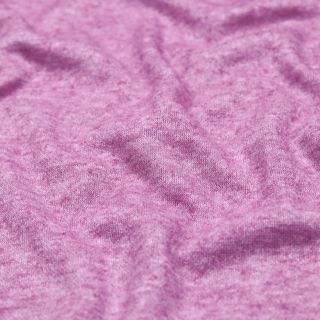 Strickjersey - melange - pink