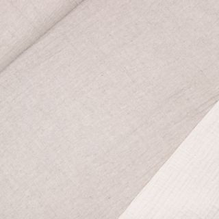 Musselin - 4-lagig - recycelt - melange - sand