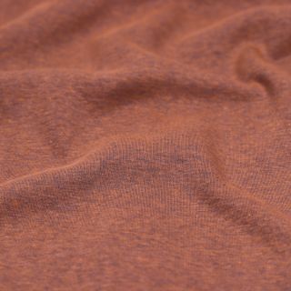 Sweatshirt - uni - melange - cognac