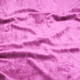 Velvet - stretch - uni - fuchsia