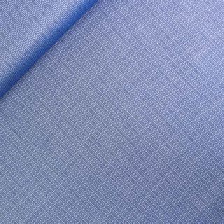 Baumwolle - Blusenstoff - SE - Fil a Fil - mittelblau - weiss