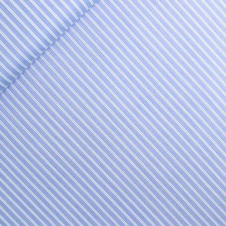 Baumwolle - Blusenstoff - SE - Streifen 0,5 mm/0,2 mm - hellblau - weiss