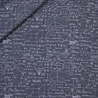 Dekostoff - Mathematik - braun