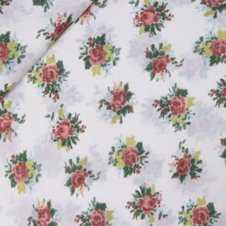 Viskose - Crepe - zarte Blüte - creme