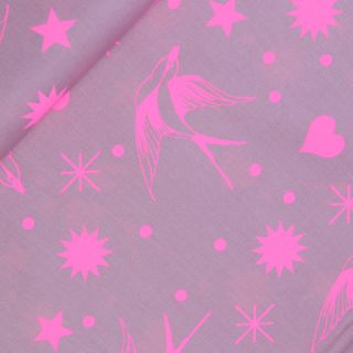 Patchwork - Baumwolle - Tula Pink - True Colors - Fairy Flakes - pink - neon