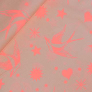 Patchwork - Baumwolle - Tula Pink - True Colors - Fairy Flakes - apricot - neon