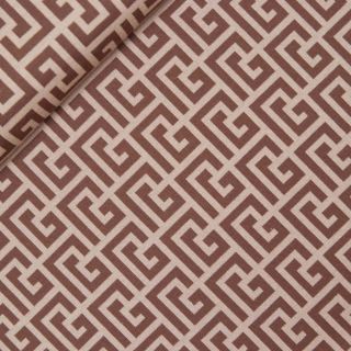 Strickjersey - Labyrinth - mokka - camel