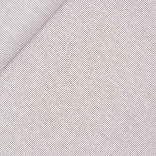 Baumwolle - Leinen - NINO - feiner Streifen - beige