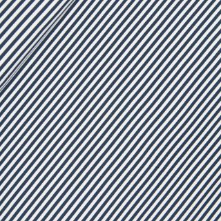 Baumwolljersey - feiner Streifen 0,5cm - marine - weiss