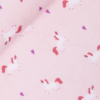 Fleece - Coral Fleece - Einhorn - rosa