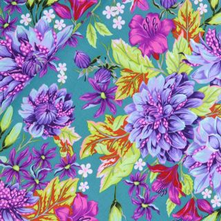 Patchwork - Baumwolle - Tula Pink - Untamed - Hello Dahlia - bunt
