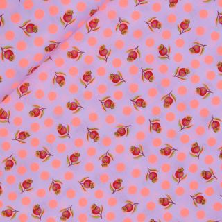 Patchwork - Baumwolle - Tula Pink - Untamed - Impending Bloom - rosa - neon