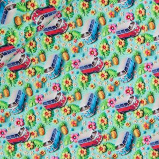 French Terry - 3D - Retrobulli - bunt