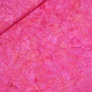 Patchwork - Baumwolle - handgebatikt - pink