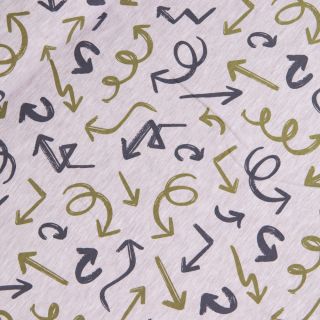 Baumwolljersey -  Zielorientiert - grau