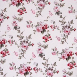 Dekostoff - Vintage Rosen - pink - rosa 