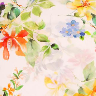 Tencel™ - Lyocell - Sommergarten - Aquarell-Optik 