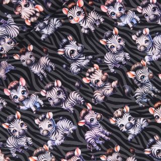 French Terry  - Zebra  - gestreift  