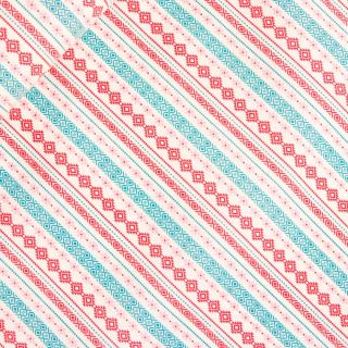 Baumwolle - Popeline - Norweger/Muster  - pink - mint 