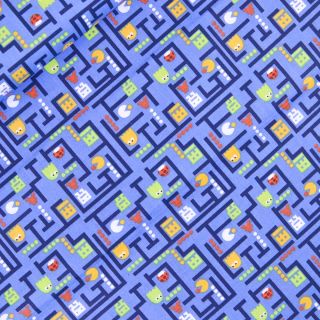 Baumwolle - Pac-Man - blau