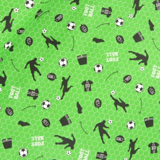 Baumwolle - Fußballfieber - grün