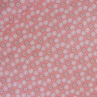 Baumwolle - Popeline - Geometrie Noble - rosa