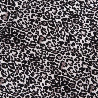 Baumwolljersey - Leopard Love - schwarz - braun 
