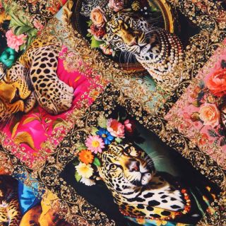 Baumwolljersey - Majestic Cats