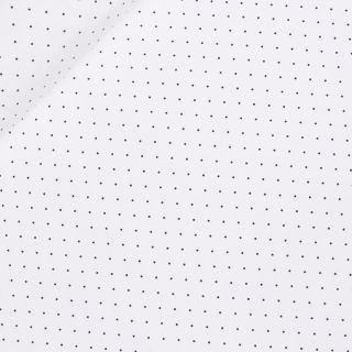 Baumwolljersey - Polka Dot - weiß