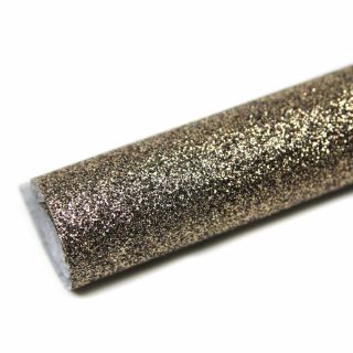 Deko - Glitzerstoff - Zuschnitt - 68 x 45 cm - schwarz-gold