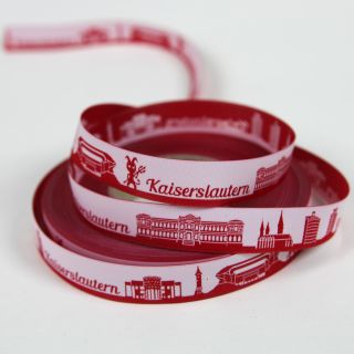 Webband - Skyline Kaiserslautern - rot/weiß