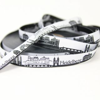 Webband - Skyline Heidelberg - schwarz/weiß