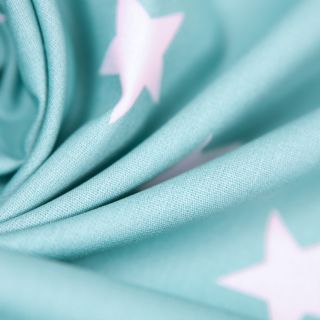 Baumwolle - Big Stars - teal 