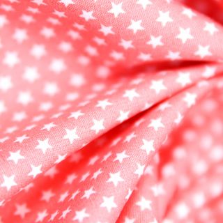 Baumwolle - Little Stars - koralle