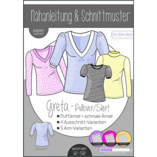 Schnittmuster - ki - ba - doo - Greta - Pullover/Shirt - Woman