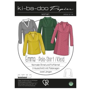 Schnittmuster - ki - ba - doo - Emma - Polo-Shirt/Kleid - Woman