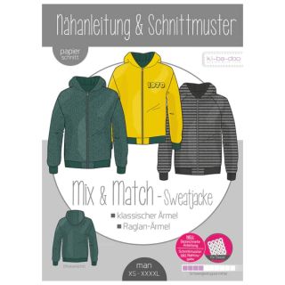 Schnittmuster - ki - ba - doo - Mix &amp; Match - Sweatjacke - Man