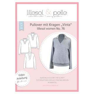 Schnittmuster - Lillesol &amp; Pelle - Lillesol Woman No. 76 - Pullover mit Kragen - Vinta