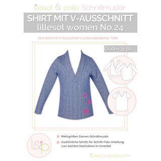 Schnittmuster - Lillesol &amp; Pelle - Lillesol Women No. 24 - Shirt mit V-Ausschnitt