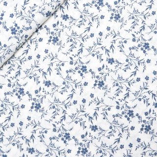 Viskose -  filigrane Sträucher - creme