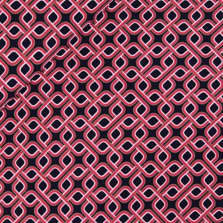 Viskose - Twill - 2D Labyrinth - schwarz