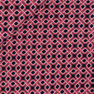 Viskose - Twill - 2D Labyrinth - schwarz