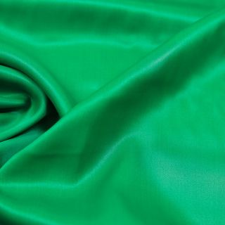 Viskose - Satin - uni - grasgrün