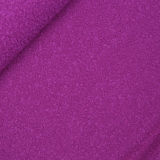 Boucle - Jackenstoff - uni - fuchsia