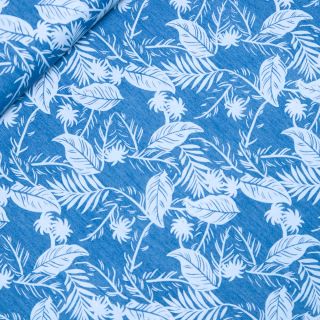 Jeans - leicht - Blätter - blau
