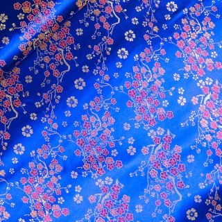 Brokat -Kirschblüte - blau