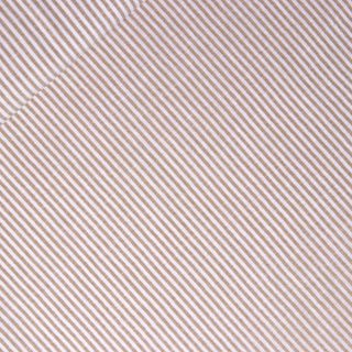 Polyester - Leinenoptik  - schmale Streifen - beige - weiß